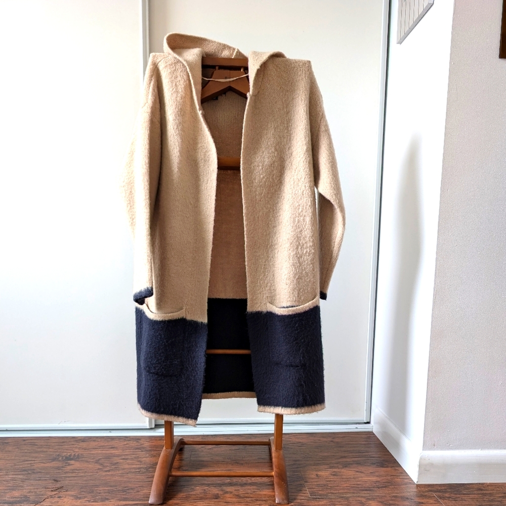 Oversized hooded Cardigan Sweater